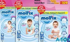 MOLFİX ÇOCUK BEZİ ÇEŞİTLERİ fiyat ve kampanya bilgisi